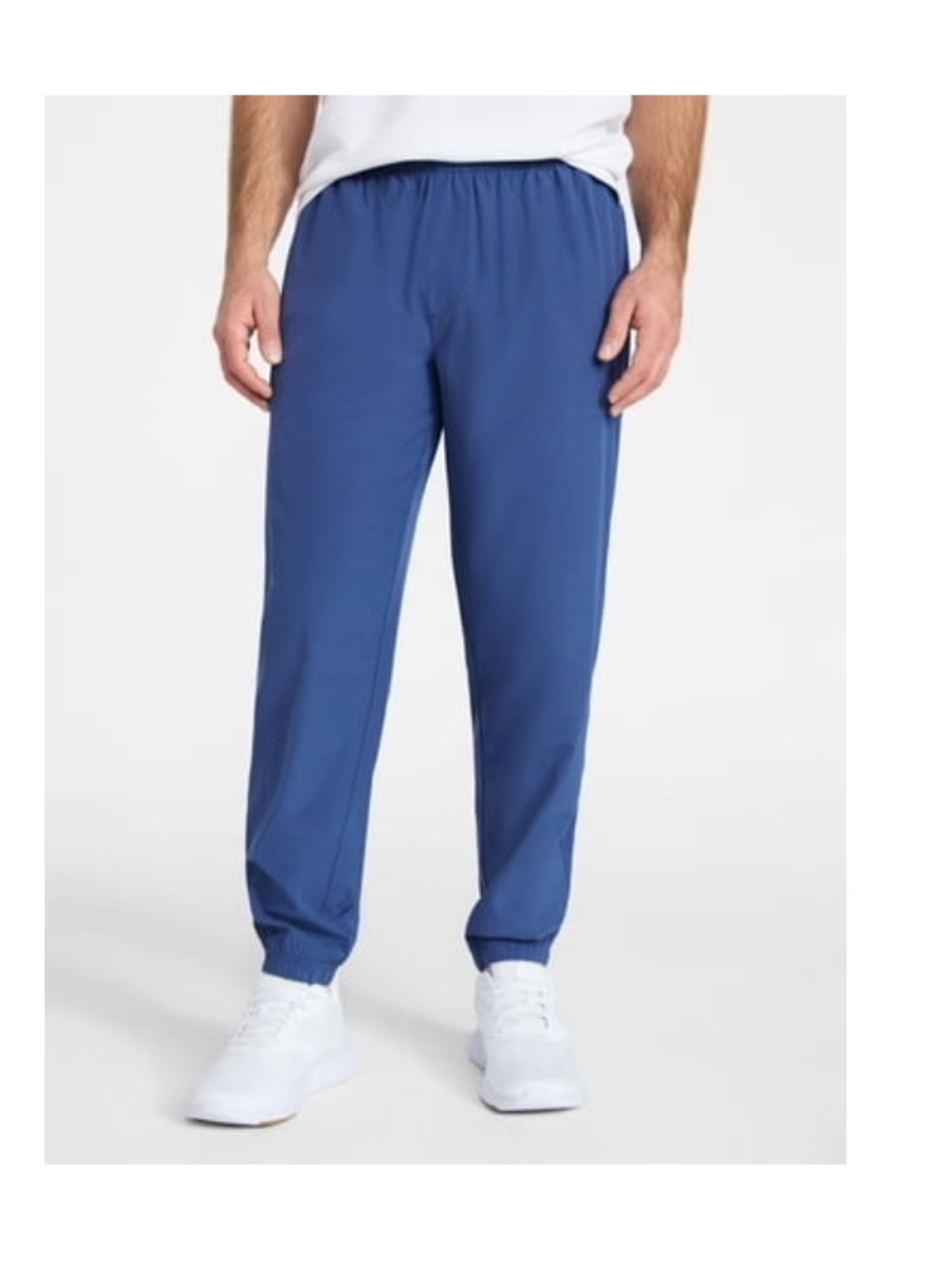 wonder nation Men's Blue Elastic Waist Jogger Pants